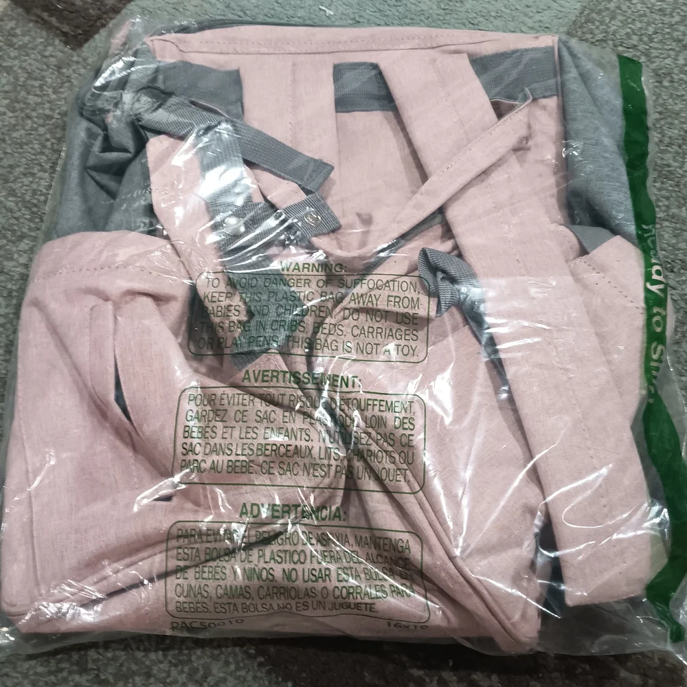 Stylish Pink and Gray Women's Bag